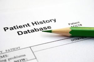 Patient history form